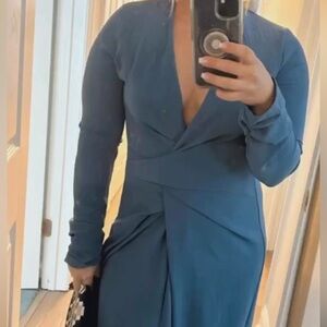 Vici Deep Blue Long Sleeve Dress